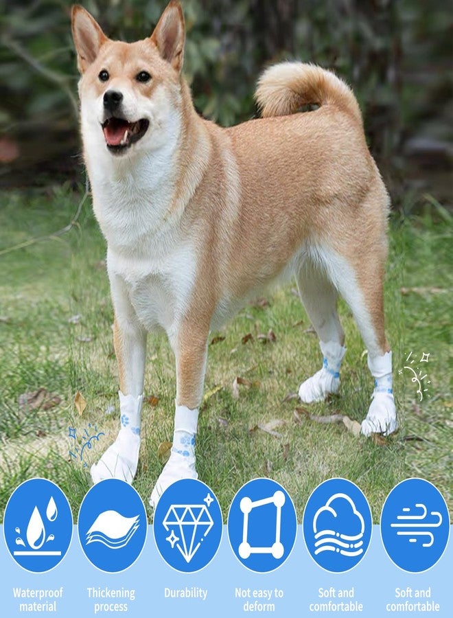 TecoKart® 20Pcs Dog Shoes, Non-Woven Breathable Dog Boots with Self-Adhesive Bandage, Durable Shoes for Dogs for Outdoor & Indoor Walking, M (for 15-35KG Dogs) - Image 3